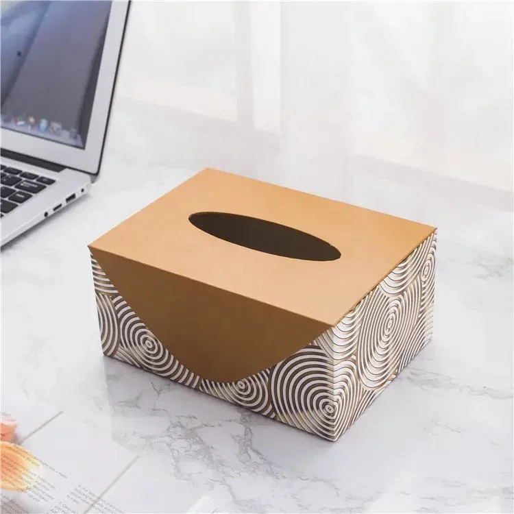 Fancy Tissue Box Customized Rectangle Paper Tissue Packaging Paper Box